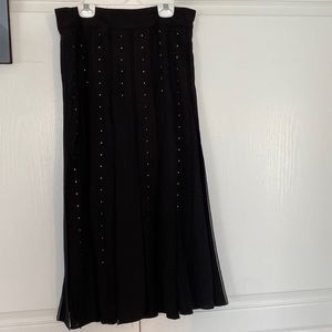 Black Guess flowy  skirt with delicate stud detail